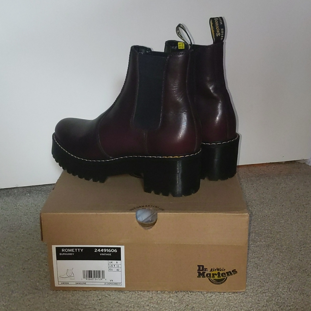 Rometty Burgundy Dr. Martens Size 10